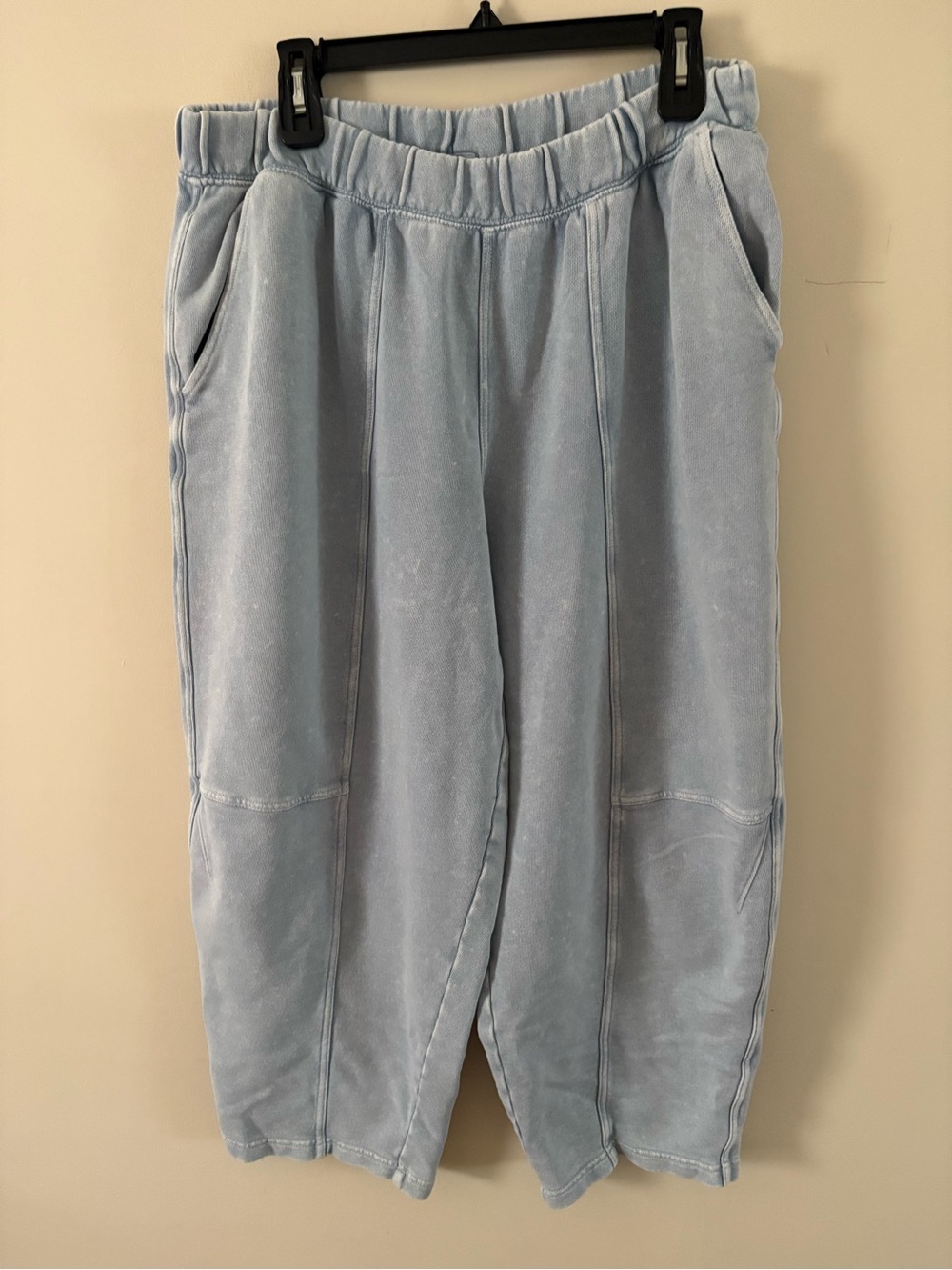 AERIE Seams Right Barrel Leg Sweatpants Sz L tall - Picture 8 of 9